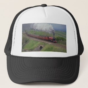 Steam train trucker hat