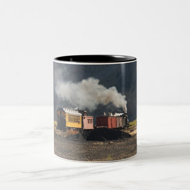 Steam Train Two-Tone Coffee Mug (Center)
