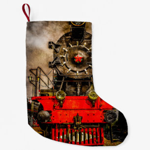 Steam Train - Wheels of Iron Steampunk Small Christmas Stocking