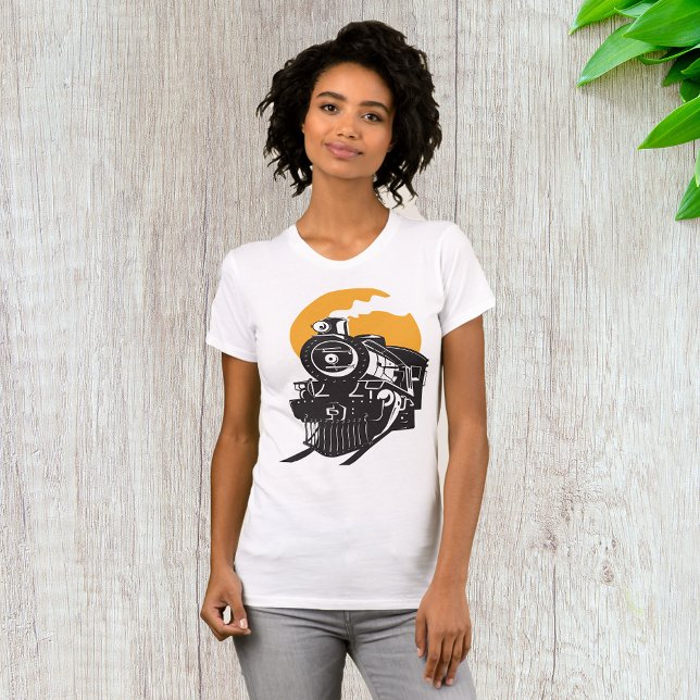 Steam Train Womens T-Shirt (Creator Uploaded)