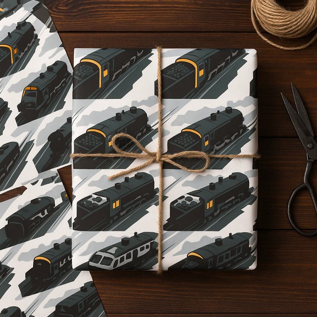 Steam Train Wrapping Paper (Creator Uploaded)