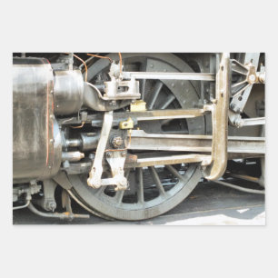 STEAM TRAIN WRAPPING PAPER SHEET
