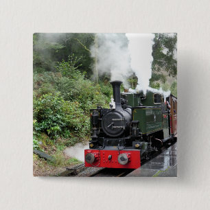 STEAM TRAINS 15 CM SQUARE BADGE