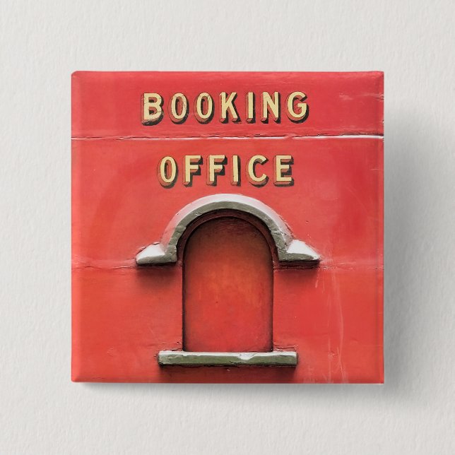 STEAM TRAINS 15 CM SQUARE BADGE (Front)