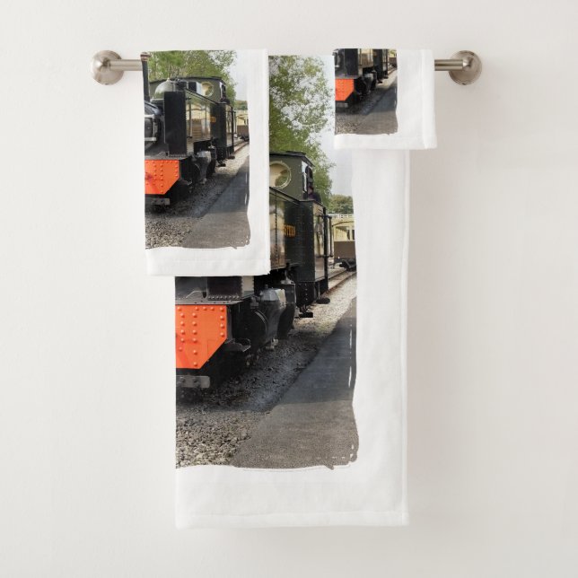 STEAM TRAINS BATH TOWEL SET (Insitu)