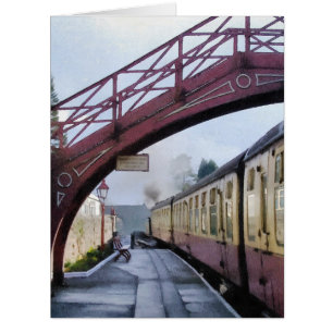 STEAM TRAINS CARD