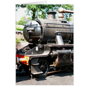 STEAM TRAINS card
