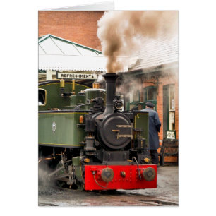 STEAM TRAINS CARD
