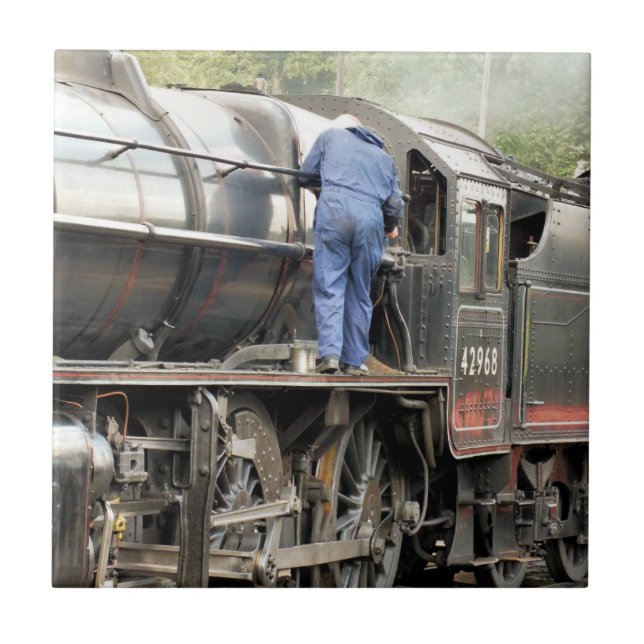 STEAM TRAINS CERAMIC TILE (Front)
