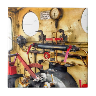 STEAM TRAINS CERAMIC TILE