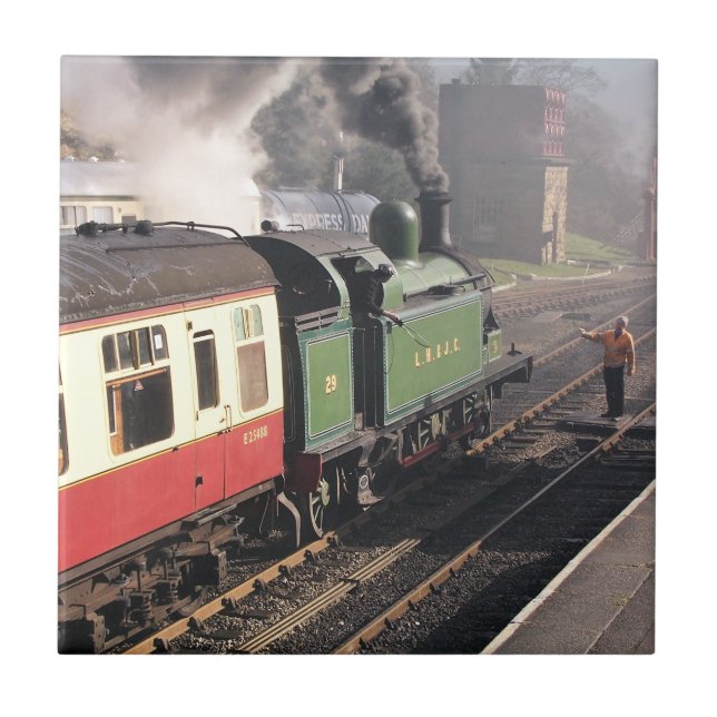 STEAM TRAINS CERAMIC TILE (Front)