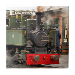 STEAM TRAINS CERAMIC TILE