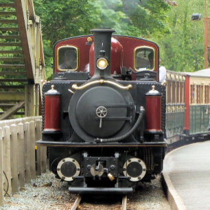 STEAM TRAINS CLASSIC ROUND STICKER