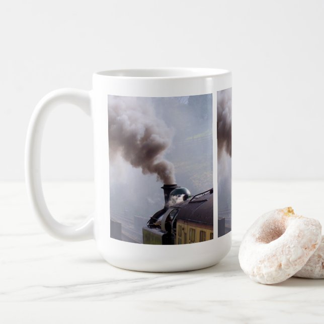 STEAM TRAINS COFFEE MUG (With Donut)