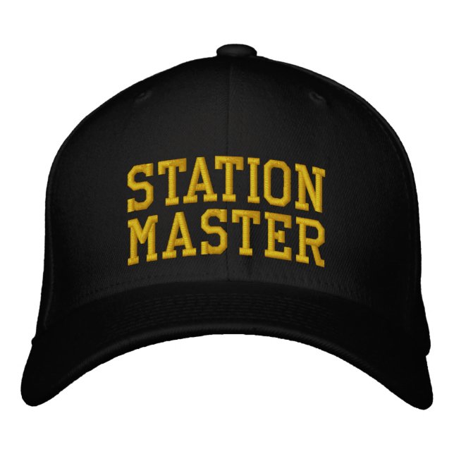 STEAM TRAINS EMBROIDERED HAT (Front)
