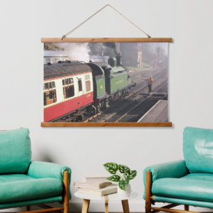 STEAM TRAINS HANGING TAPESTRY