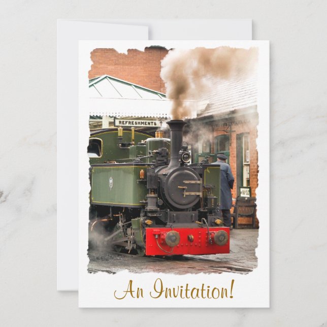 STEAM TRAINS INVITATION (Front)