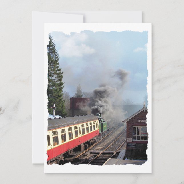 STEAM TRAINS INVITATIONS (Front)