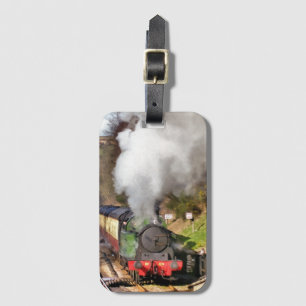 STEAM TRAINS LUGGAGE TAG