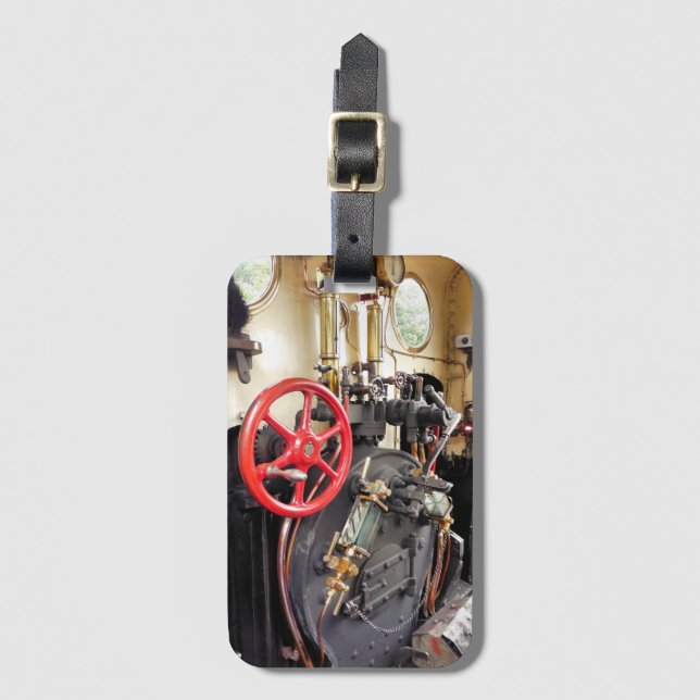 STEAM TRAINS LUGGAGE TAG (Front Vertical)