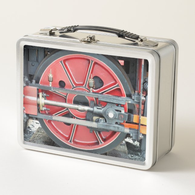 STEAM TRAINS METAL LUNCH BOX (Front)