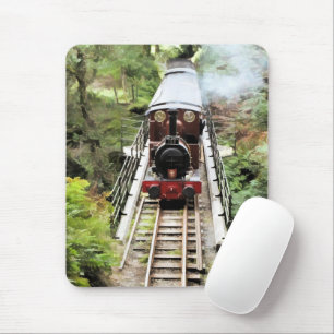 STEAM TRAINS MOUSE PAD
