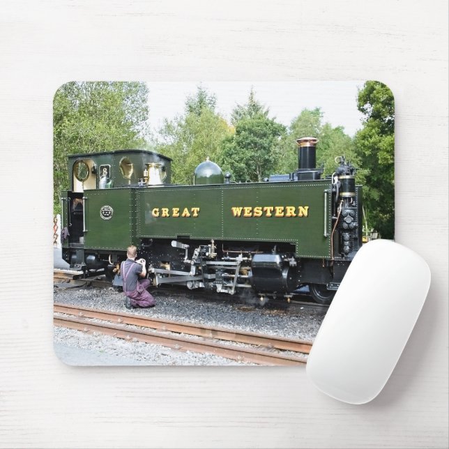 STEAM TRAINS MOUSE PAD (With Mouse)