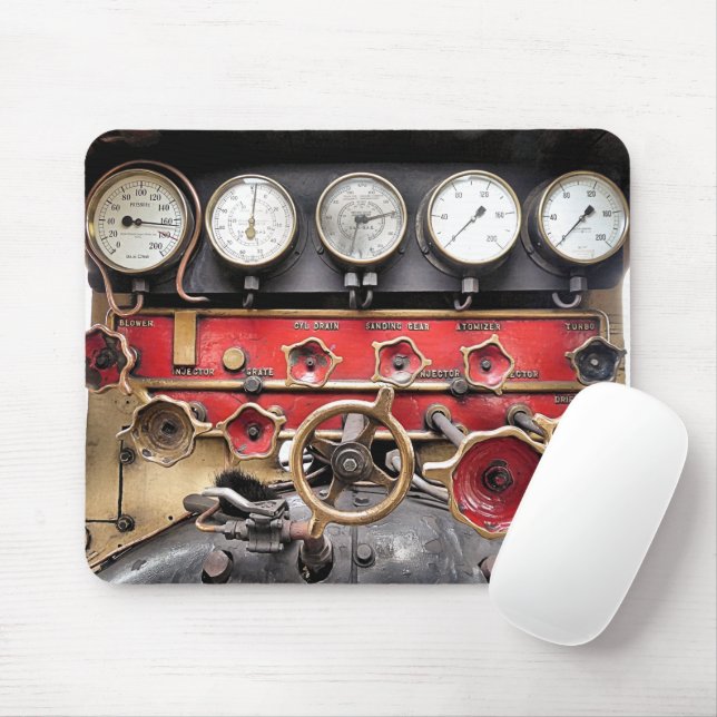 STEAM TRAINS  MOUSE PAD (With Mouse)