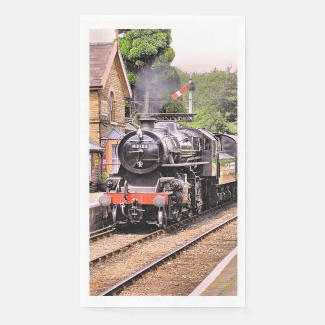 STEAM TRAINS   NAPKIN (Front)
