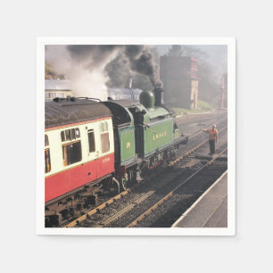 STEAM TRAINS NAPKIN