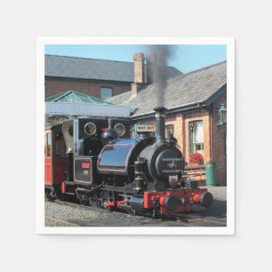STEAM TRAINS NAPKIN
