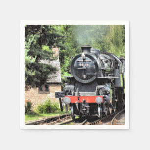 STEAM TRAINS NAPKIN