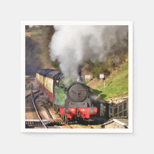 STEAM TRAINS NAPKIN