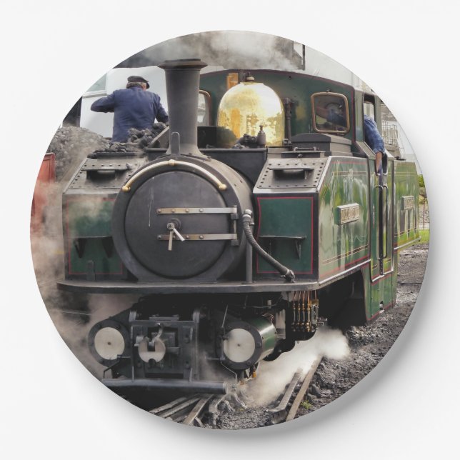 STEAM TRAINS PAPER PLATE (Front)