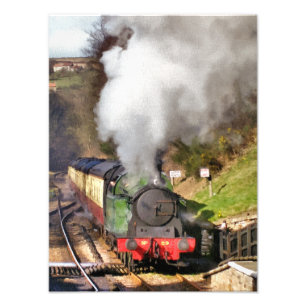 STEAM TRAINS PHOTO PRINT