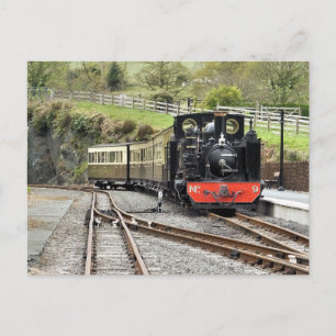 STEAM TRAINS POSTCARD
