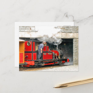 STEAM TRAINS POSTCARD