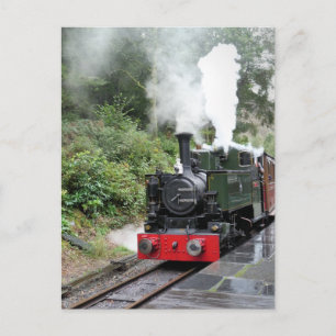 STEAM TRAINS POSTCARD
