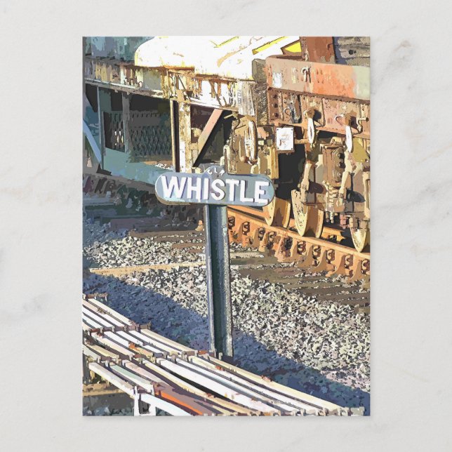 STEAM TRAINS POSTCARD (Front)