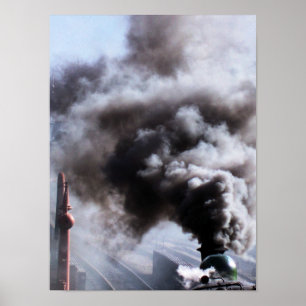 STEAM TRAINS POSTER