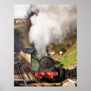 STEAM TRAINS POSTER