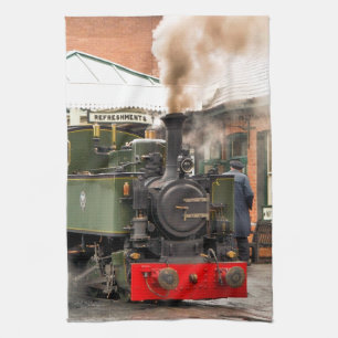 STEAM TRAINS TEA TOWEL