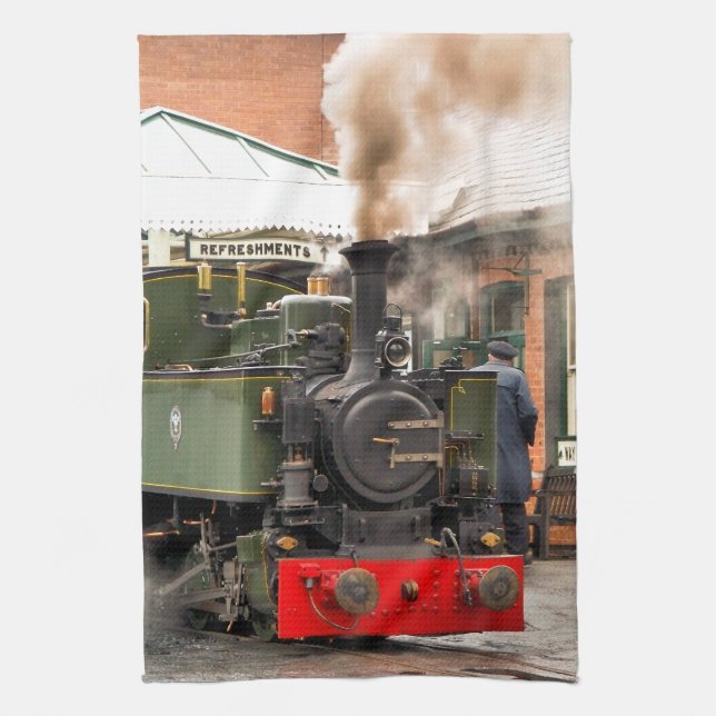 STEAM TRAINS TEA TOWEL (Vertical)