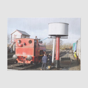 STEAM TRAINS TISSUE PAPER