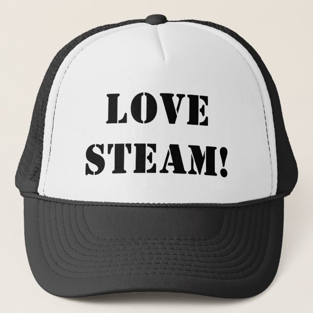STEAM TRAINS TRUCKER HAT (Front)