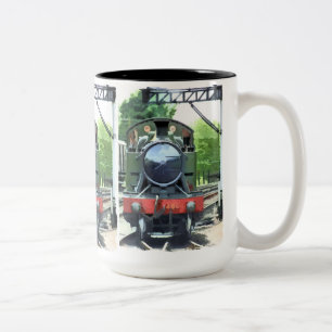 STEAM TRAINS Two-Tone COFFEE MUG