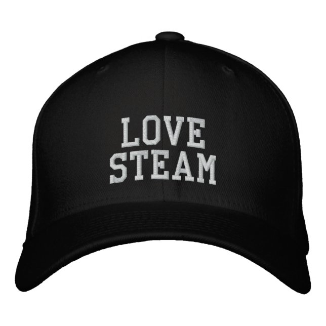 STEAM TRAINS UK EMBROIDERED HAT (Front)