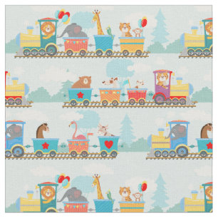 Steam Trains with Animals Toy Trains  Baby Fabric