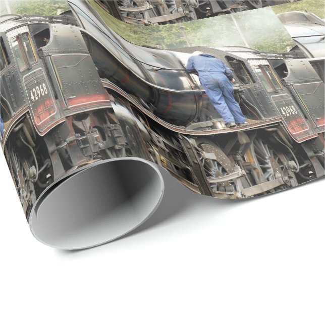STEAM TRAINS WRAPPING PAPER (Roll Corner)
