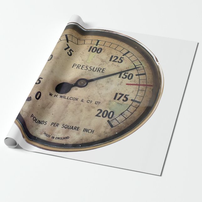 STEAM TRAINS WRAPPING PAPER (Unrolled)